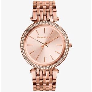 Michael Kors Darci Pavé Rose Gold-Tone Watch
